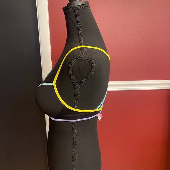 Victoria's Secret Black Bra with Colorful Straps - Picture 2 of 6